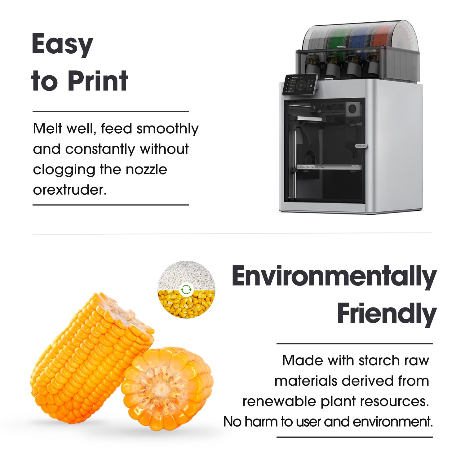 eSUN Filament PLA+ 1.75mm, ePLA+HS 3D Imprimante Filament Haute Vitesse Précision Dimensionnelle +/- 0.03mm, Bobine de 1KG (2.2 LBS) Filament PLA Plus Rapide pour 3D Imprimantes,Rouge
