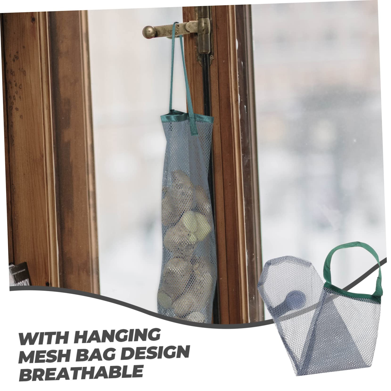 Mobestech 5 Series Bolsa De Malla para Almacenar Frutas Y Verduras Bolsa De Malla para Ajo Colgante para Almacenar Ajo para Cebolla s De 6 Piezas x 5