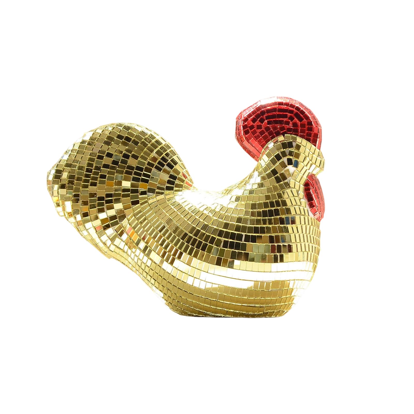 Tsophreniq Glass Animals Decoration Glass Art Ornament Glasses Chicken Figurines Collectibles Figurines Ornament for Home Decors Animals Decoration