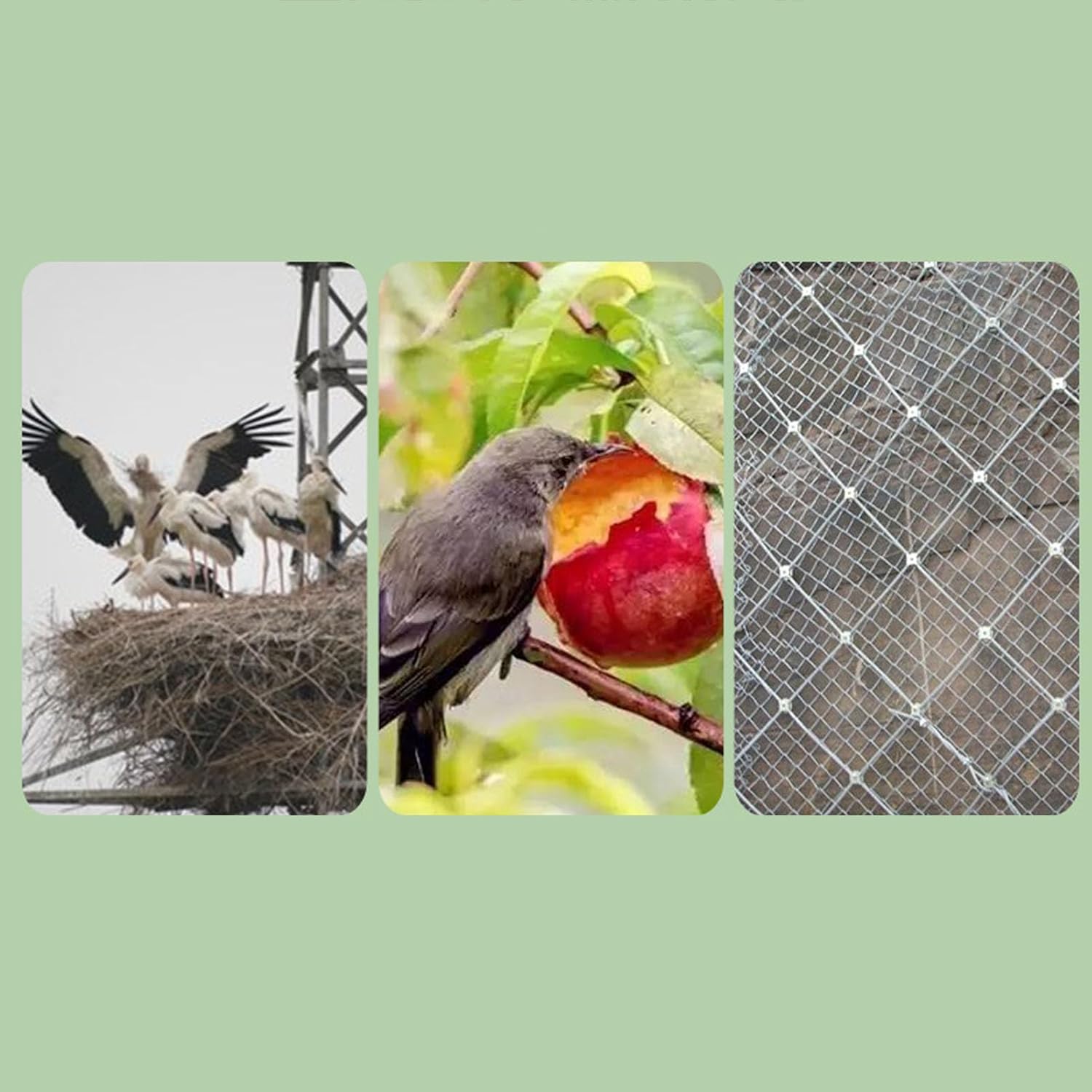 Birds Reflect Deterrent, Solar Powered Sound Light Reflective Rotating Device, Visual Bird Scarer, for Garden Roof Yard Field