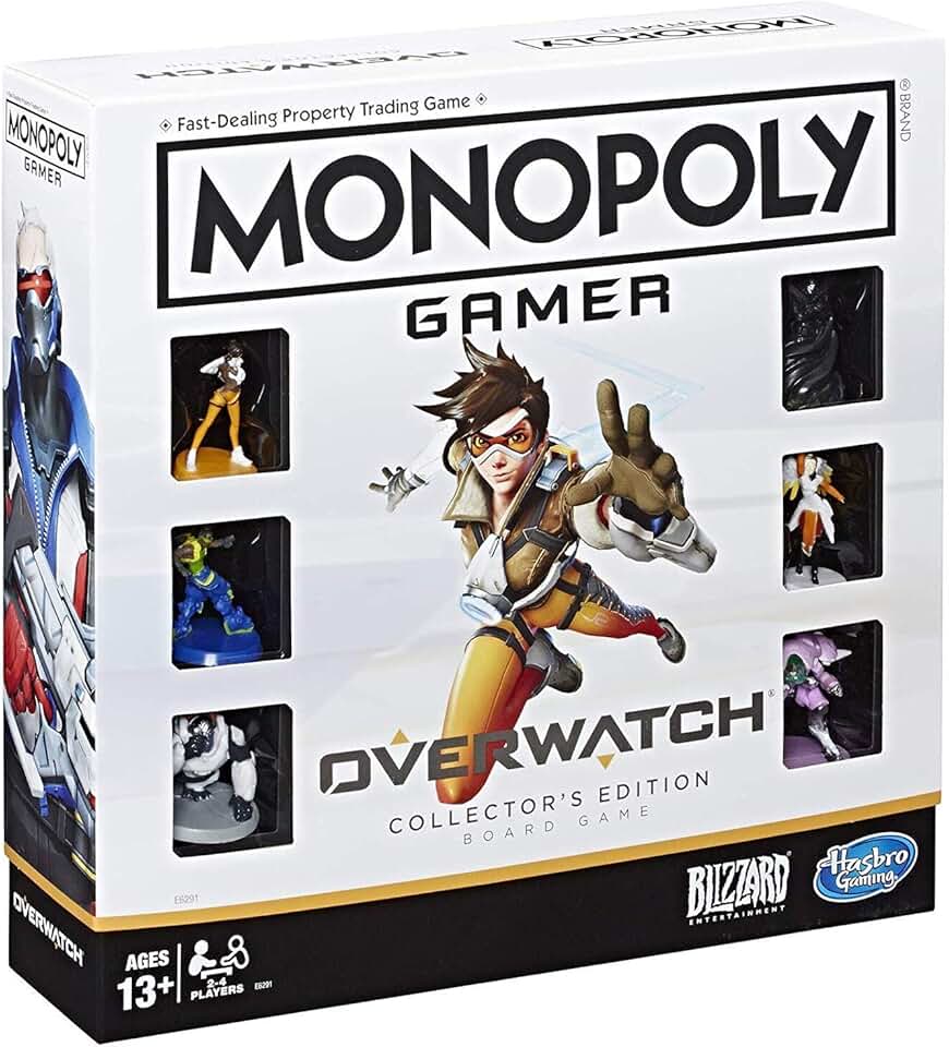 Monopoly Gamer Overwatch Collector's Edition Board Game for Ages 13 and Up Gift for Overwatch Players