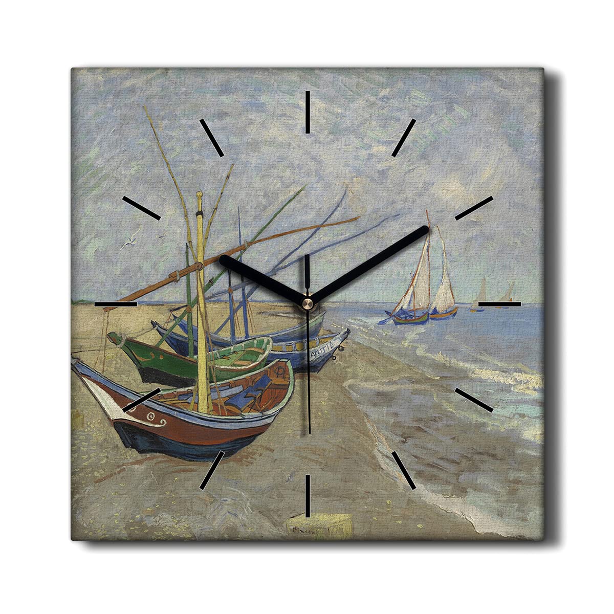 Horloge sans tic-tac Coloray 30x30 decoration murale silencieuse salon