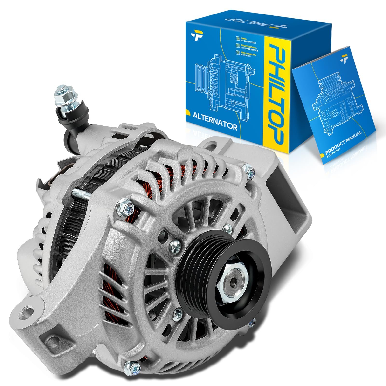 PHILTOP Alternator for 2004-2009 Mazda 3 Mazda 5