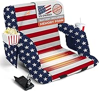 Vista 1 de Asientos de estadio con calefacción para gradas con respaldo – Batería USB incluida – 3 niveles de calor mejorados – Silla plegable – 4 bolsillos