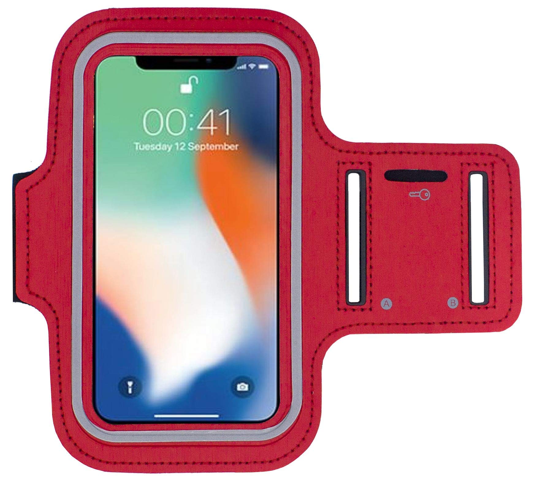 Sweatproof Running Sports Exercise Gym Armband for Samsung Galaxy A10, A20,  A20e, A30, A40, A50, A60, A70, A2 Core Phone Fully Adjustable Strap