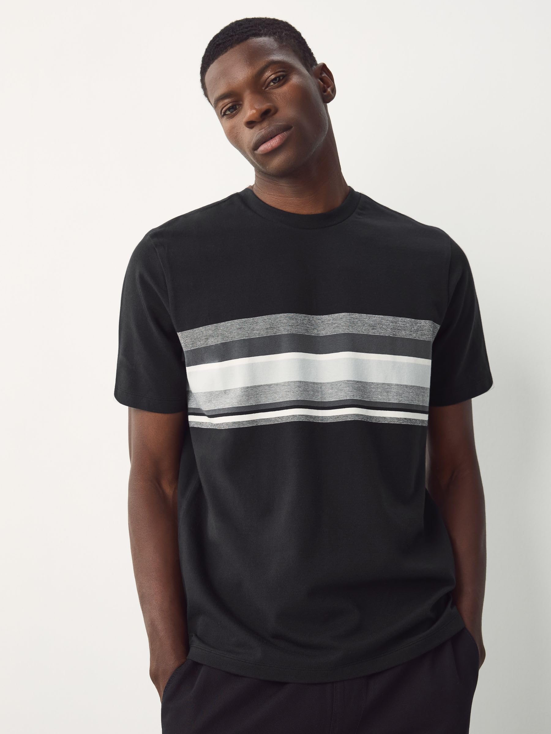 NEXT Hombres Pack de 3 Camisetas de Corte estándar con Bloques de Color