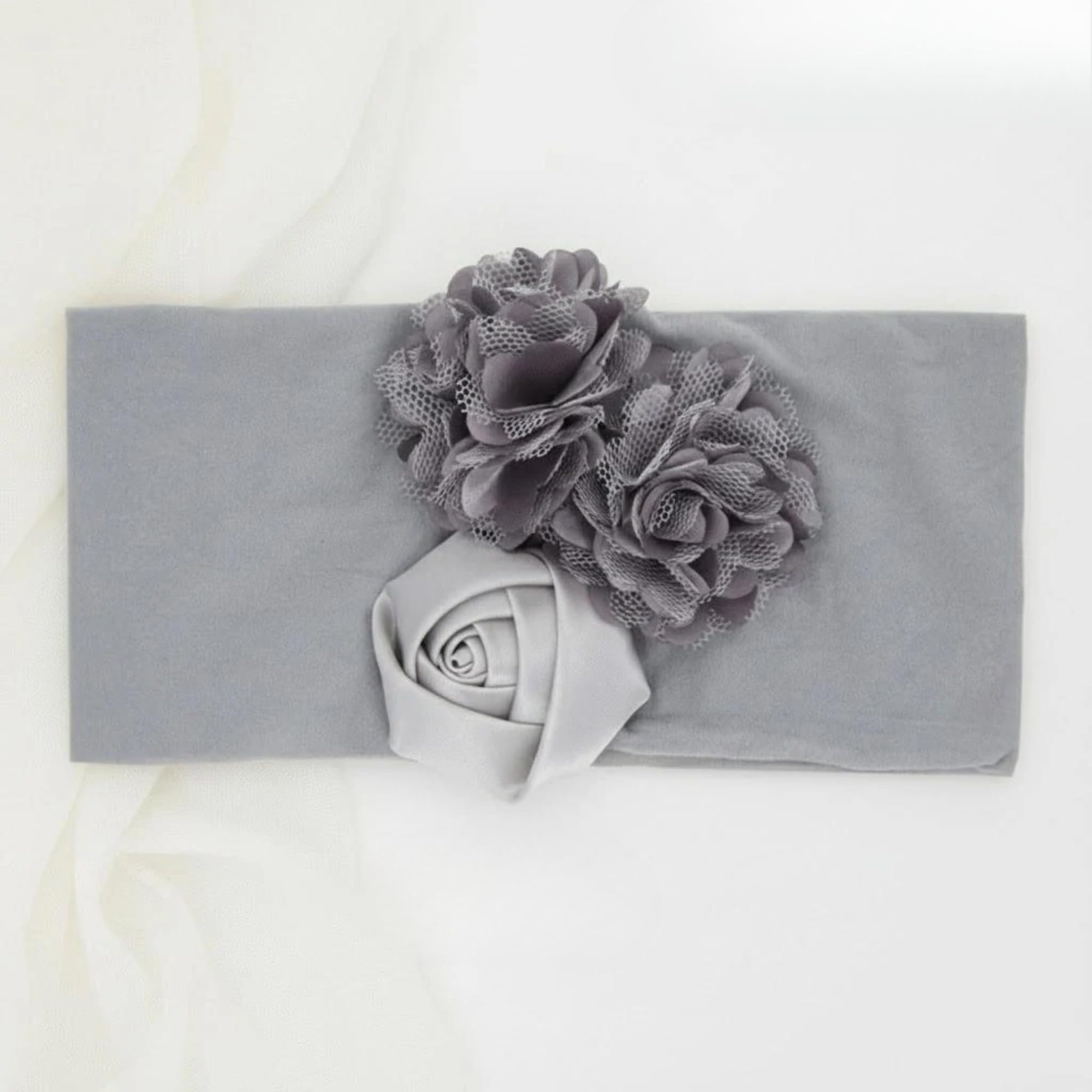 Printed Nylon Bow Headband, Wide Hair Band with Bow Knot Detail for Coordinating Outfits, Photos and Special Occasions