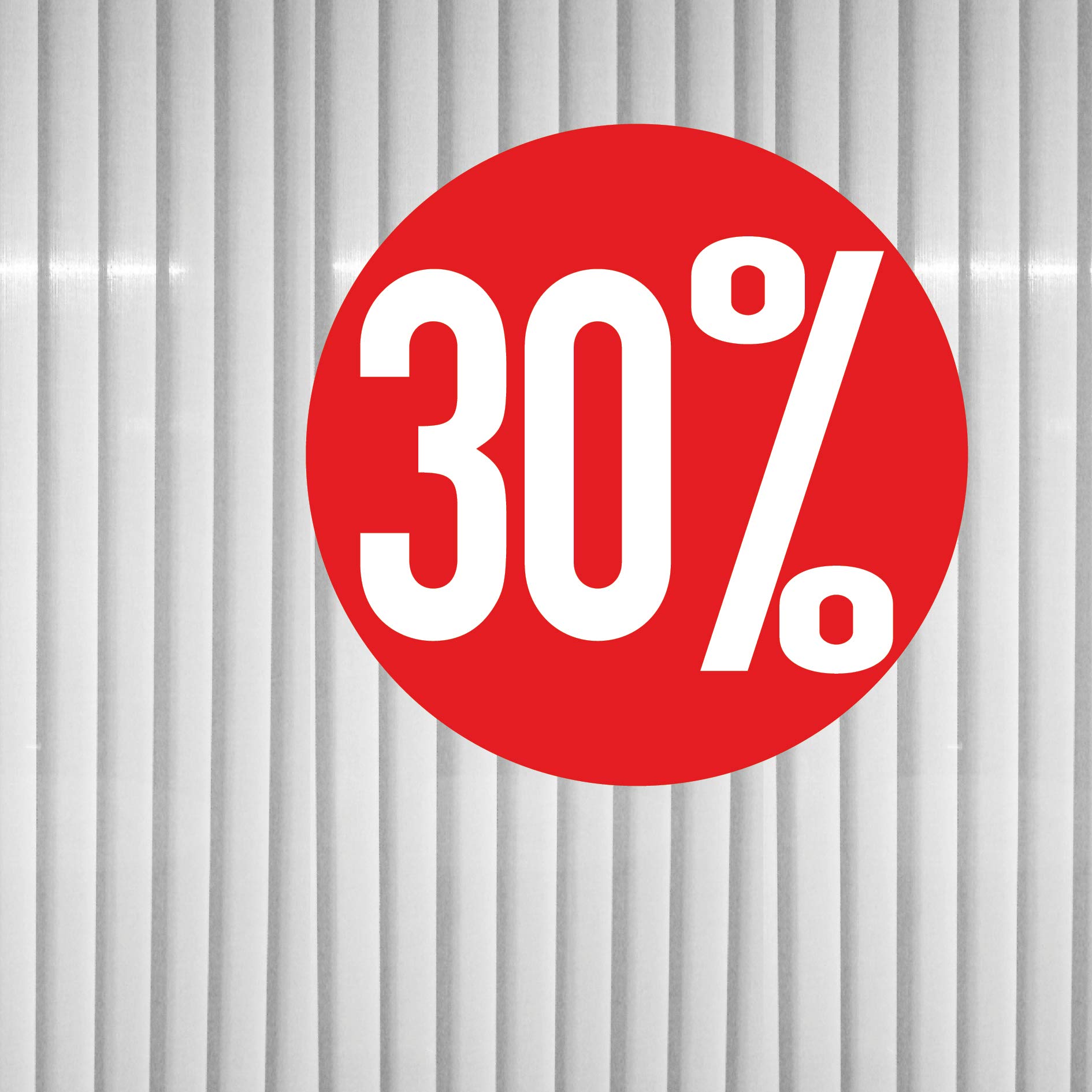 Sale-Aufkleber „Rabatt“ Und „Reduziert“ – 2 Sticker Für Schaufenster & Werbung, #8033