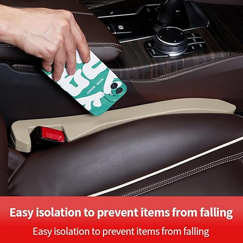 Miniatura 2 de KAYNO Relleno de espacio para asiento de automóvil, 2 organizadores de relleno de espacio para asiento, consolas y organizadores automotrices,