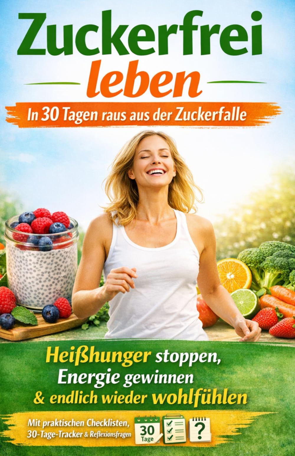 Zuckerfrei leben – In 30 Tagen raus aus der Zuckerfalle: Heißhunger stoppen, Energie gewinnen & sich wieder rundum wohlfühlen – inkl. Checklisten, 30-Tage-Tracker & Reflexionsfragen