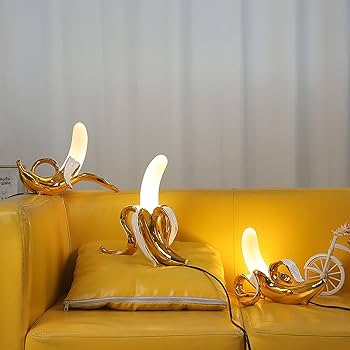 Amazon.co.jp : LAZHUG モダン メッキ 樹脂 バナナ テーブル