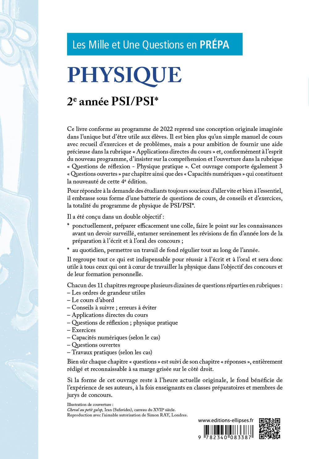 Physique 2e année PSI/PSI*