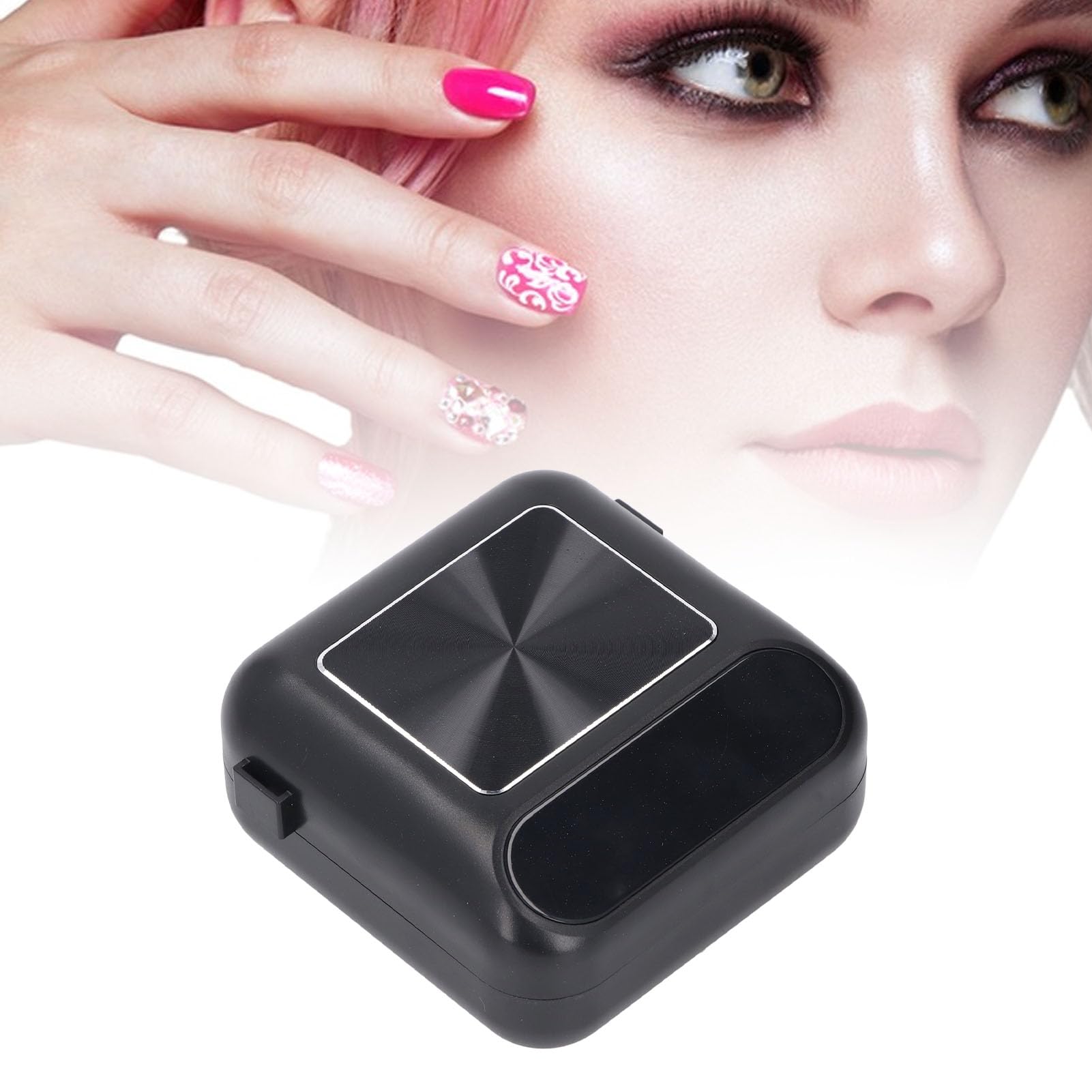 ViaGasaFamido Airbrush-Set, 15 PSI, Tragbares Single-Action-Airbrush-Set für Modellmalerei, Nagelkunst, Make-up, Autografiken (EU-Stecker)