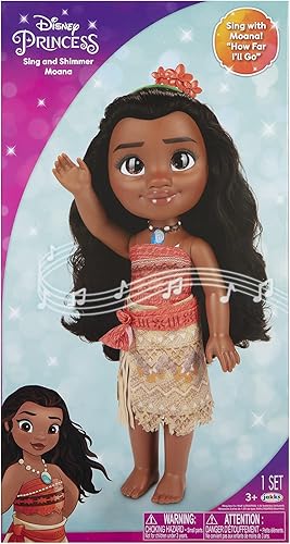Miniatura 4 de Disney Princess Muñeca infantil de la princesa Moana que canta «How far I'll go» [exclusivo de Amazon]