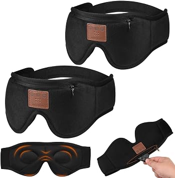 2-Pack Bluetooth Sleep Mask with Headphones