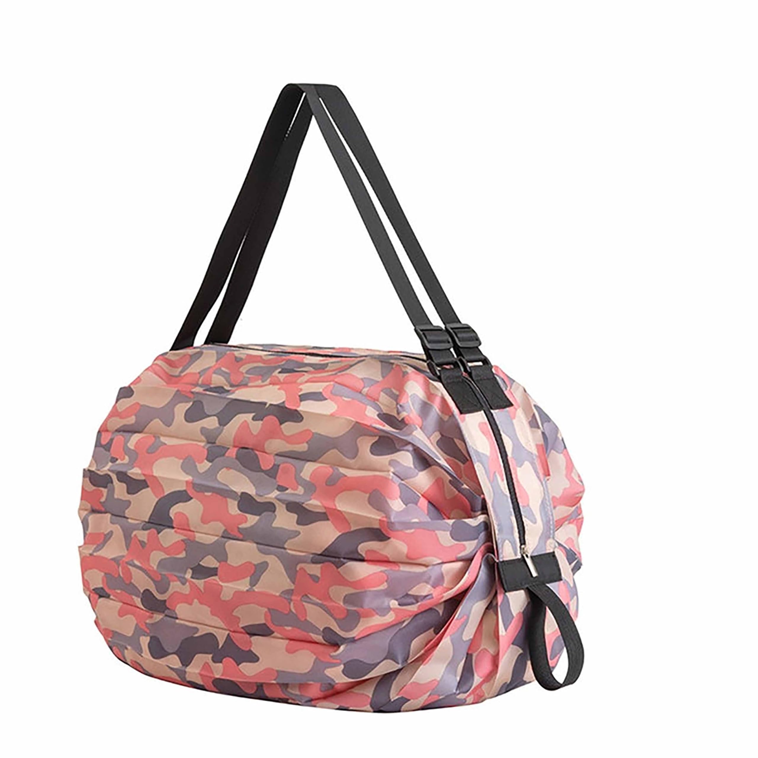 Yanustuti Large Capacity Thickening Nylon Tote Eco Reusable Polyester Portable Shoulder Women's Handbags Folding Shopping Bag