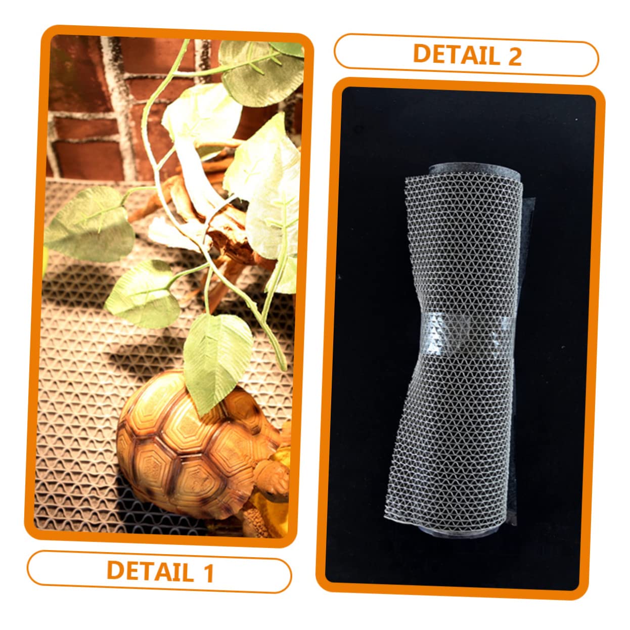 BESPORTBLE Tappeto per Rettili Riutilizzabile Tappeto per Gabbia per Lucertole Rivestimento per Substrato per Terrario Lettiera per Tartarughe Accessori per Rettili e Insetti