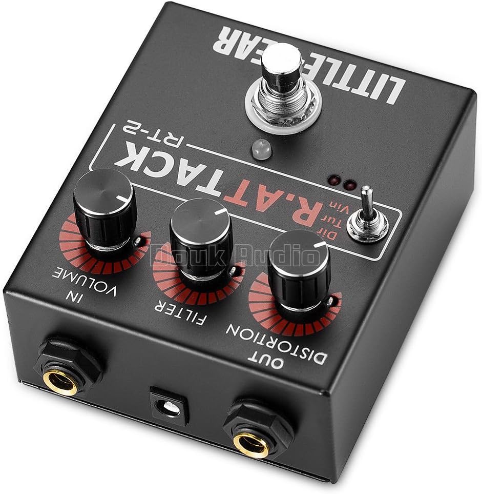 Nobsound Little Bear 3 RAT Tack Guitar Bass Distortion Effector effect Stomp Box Fuzz Pedal LED