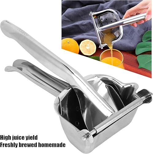 Miniatura 6 de Exprimidor de limón de acero inoxidable, exprimidor manual de alta resistencia, prensa manual de jugo de exprimir, extractor de jugo de naranja y