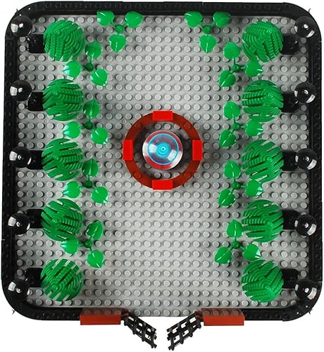 Vista 9 de Bloques de construcción de parques, accesorios para fuentes, juego de calles, kit de ladrillos de construcción, juego de construcción de bricolaje