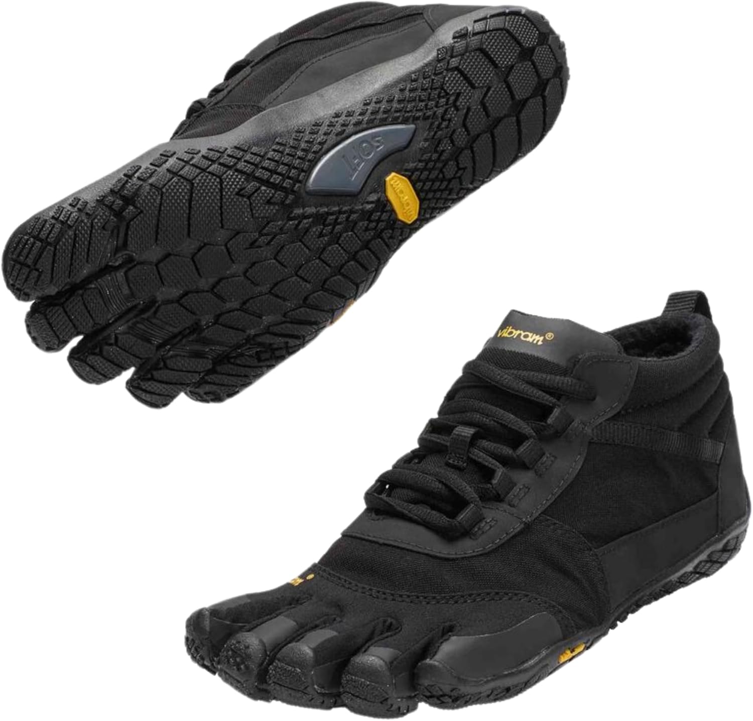 Vibram Men's FiveFingers V-Trek Insulated | Barefoot All-Terrain Outdoor Shoe for Hiking & Light Trail