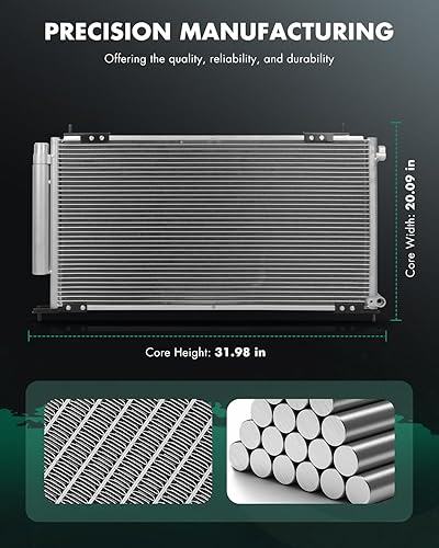 Miniatura 2 de SCITOO Condensador de aire acondicionado 3112 compatible con 2002-2006 para Honda CR-V 2.4L 2003-2011 para Honda Element 2.4L 2.4L