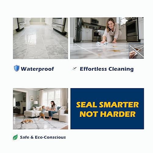 Miniatura 4 de Lechada epoxi café marrón 13.5 onzas líquidas  Resistente al agua y a las manchas y sin mantenimiento  Tecnología de mezcla automática 11  Listo