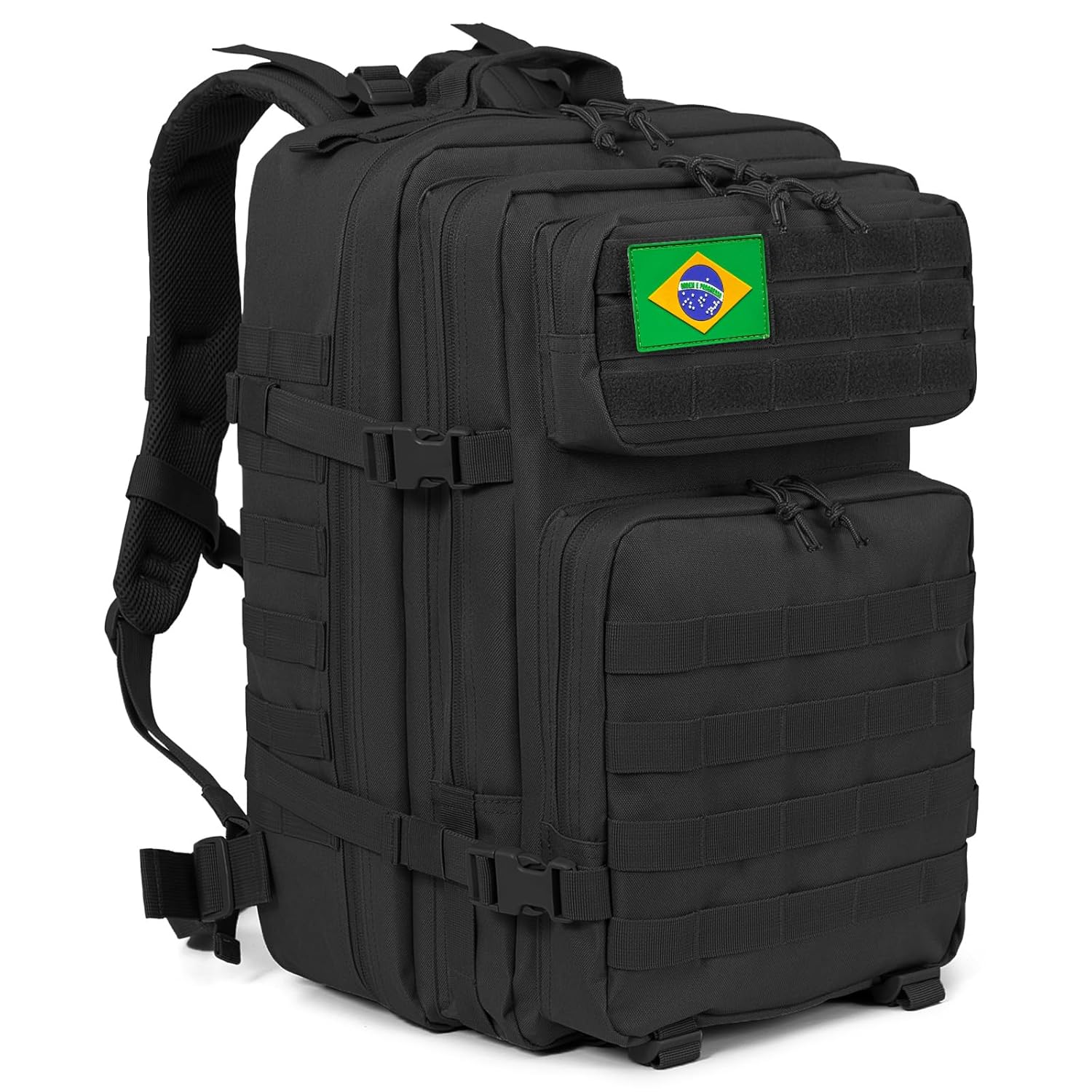 QT&QY Mochila tática militar, 45 litros, sistema Molle, mochila de grande capacidade para uso militar, mochila de emergência de 3 dias para caça, caminhadas, acampamentos e...