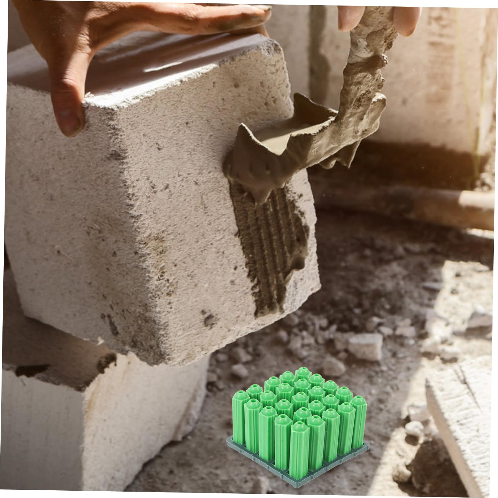 ARTIBETTER Drywall Anchor Set 100pcs Wall Anchors Self-Tapping Screws Plastic Expansion Tube for Drywall