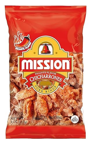 Mission Chicharrones Spicy Pork Rinds Picante Flavor 4 oz. (Pack