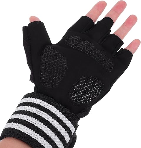 Miniatura 4 de Anti-Skid Half-Finger Workout Gloves for Men and Women Breathable Fitness Gloves with Sweat Absorption for Outdoor Cycling Weightlifting and Gym