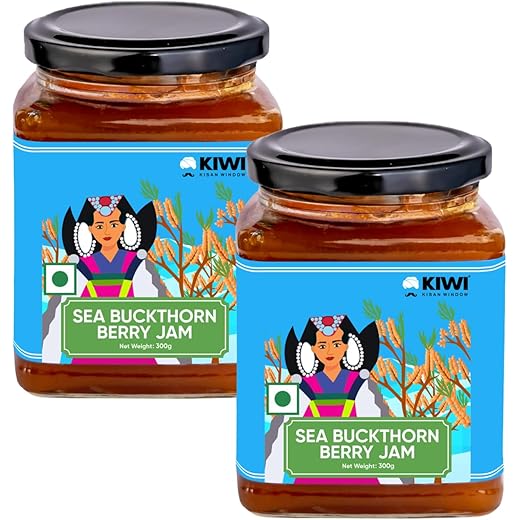 KIWI Kisan Seabuckthorn Jam - Vitamin C Rich - 300g Pack