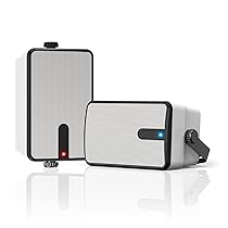 Plyee Audio 250W Altoparlanti Bluetooth Esterni, Sincronizzazione Wireless tra Altoparlanti, IPX5 Impermeabile, Montaggio a Parete per Patio, Veranda, Gazebo, Garage, Confezione da 2 (MZ-632)