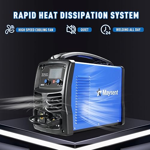 Miniatura 5 de MAYSENT Soldador MIG - Soldador de núcleo de flujo 120V240V 200A MIGelevación TIGStick 3 en 1 Soldador MIG con gas y sin gas Máquina de soldadura