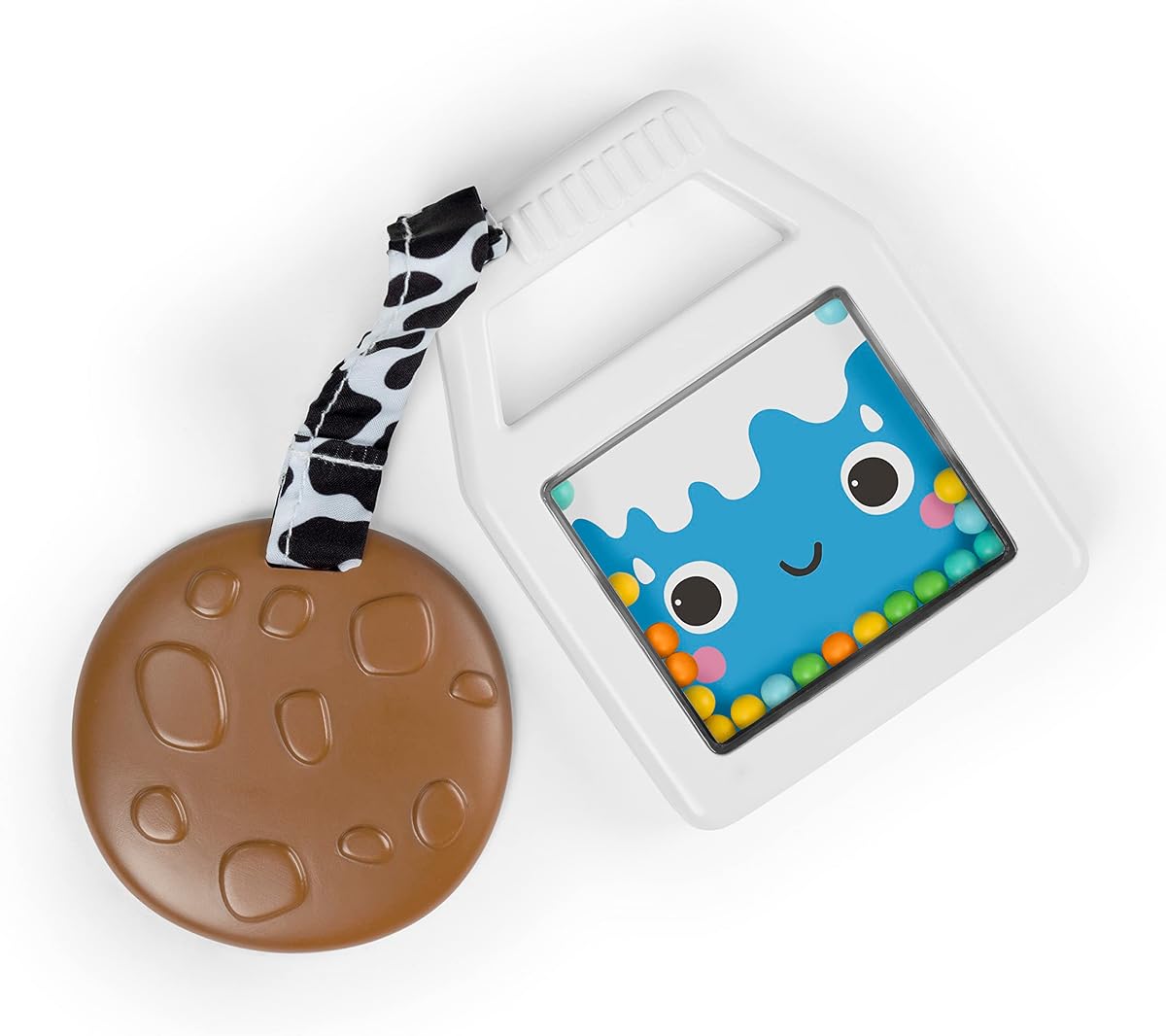 Galletas y Dientes 2 en 1 Juguete de Actividad de Sonajeros y Mordedores, Calma las Encías Doloridas, Entretiene al Bebé con Juguete de Sonajeros, Unisex, 3 Meses+