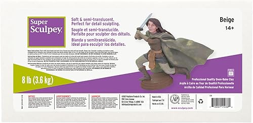 Sculpey Super Clay, 8 libras, beige