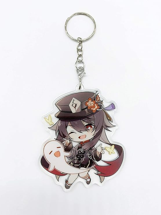 Portachiavi Zhongli E Childe - Ciondoli In Acrilico Genshin - Foto 6