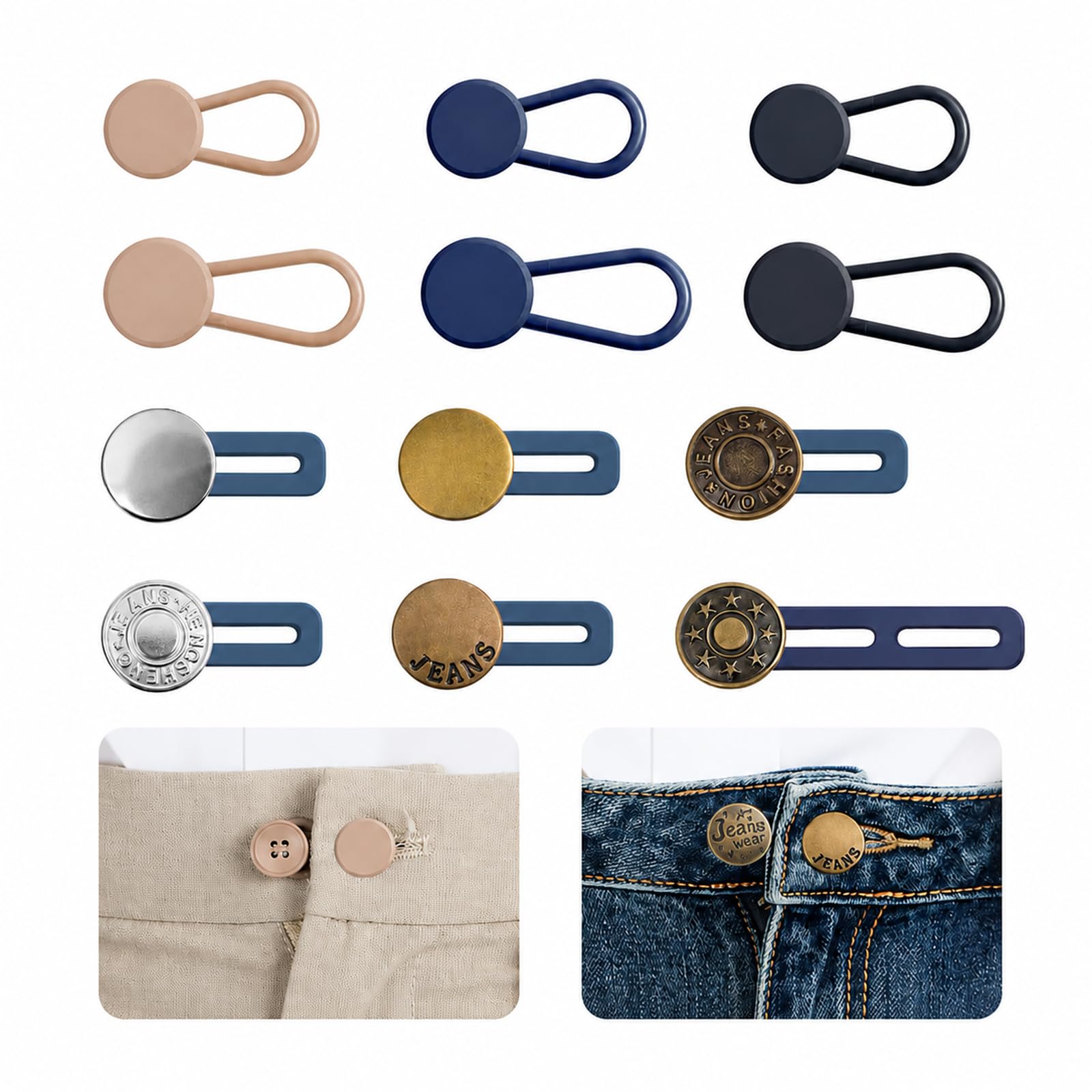 CAYLEKI 12 Pack Button Extender