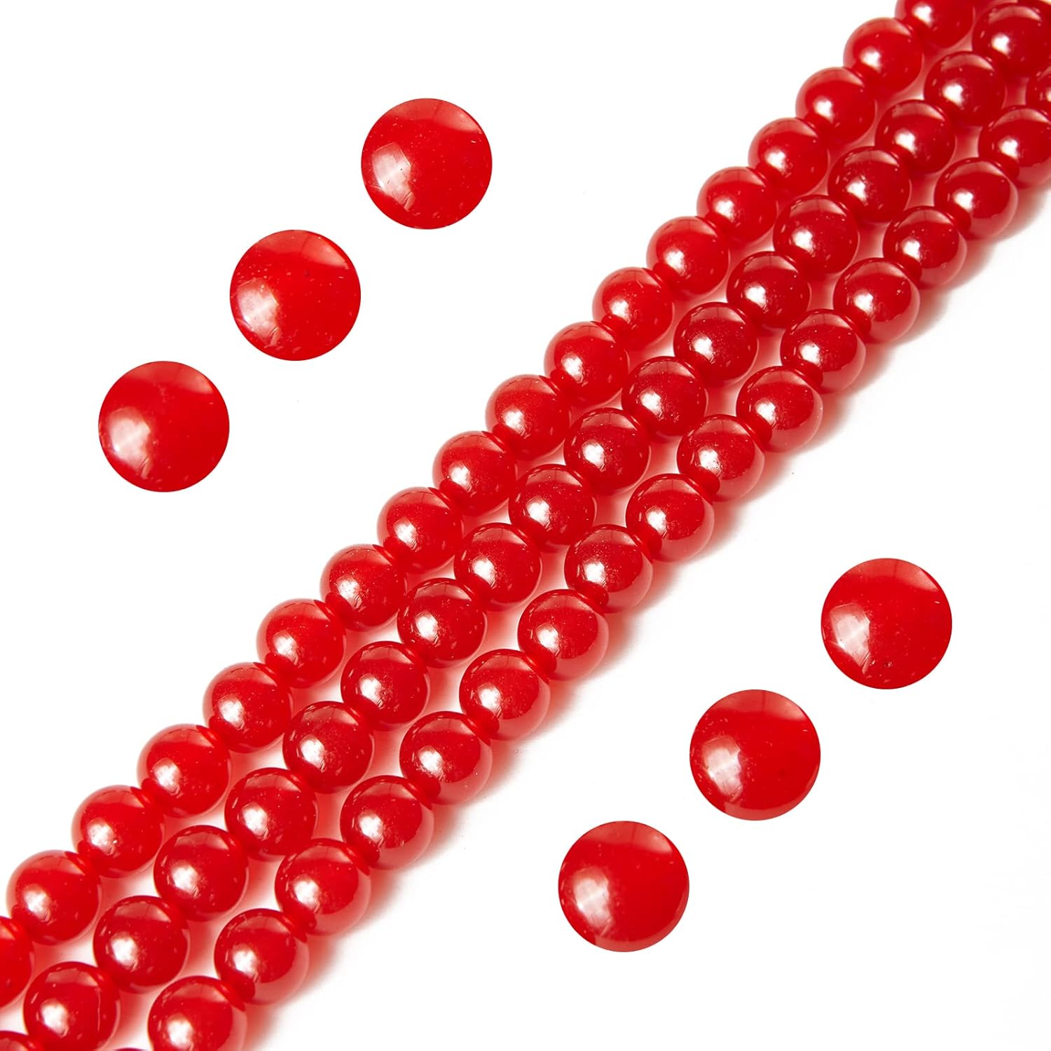 150pcs 6mm Carnelian Beads Natural Gemstone Beads Round Loose Beads for Jewelry Making - Image 4
