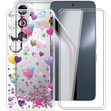 for Nubia Neo 5 GT Case + 2 x Tempered Glass Screen Protector, Ultra Thin Anti-Scratch Shell, Clear Soft TPU Shockproof Protective Case for Nubia Neo 5 GT 6.80" - YQ29