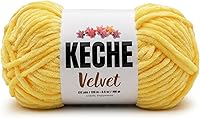 Vista 82 de Keche Hilo de terciopelo para ganchillo, manta de felpilla suave, voluminosa, hilo amigurumi, 3.53 oz (132 yardas), color menta