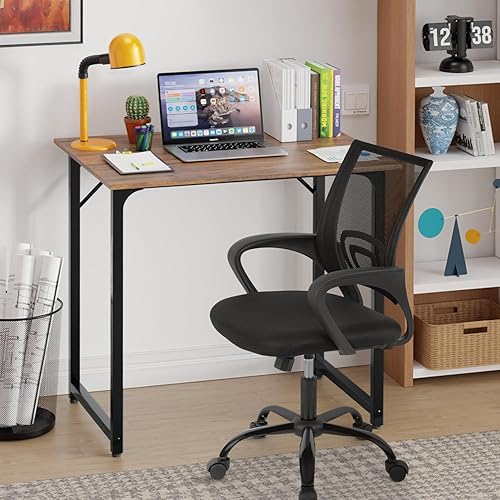 Miniatura 6 de PayLessHere Juego de escritorio y silla de oficina en casa de 32 pulgadas, escritorio para computadora de 32 pulgadas con silla de oficina