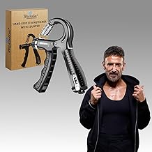 Wearslim Plastic Professional Hand Grip Strengthener with Counter, Adjustable Resistance 5 to 60kg, Grip Strength Trainer for Muscle Building, Forearm Exerciser (Assorted Color)