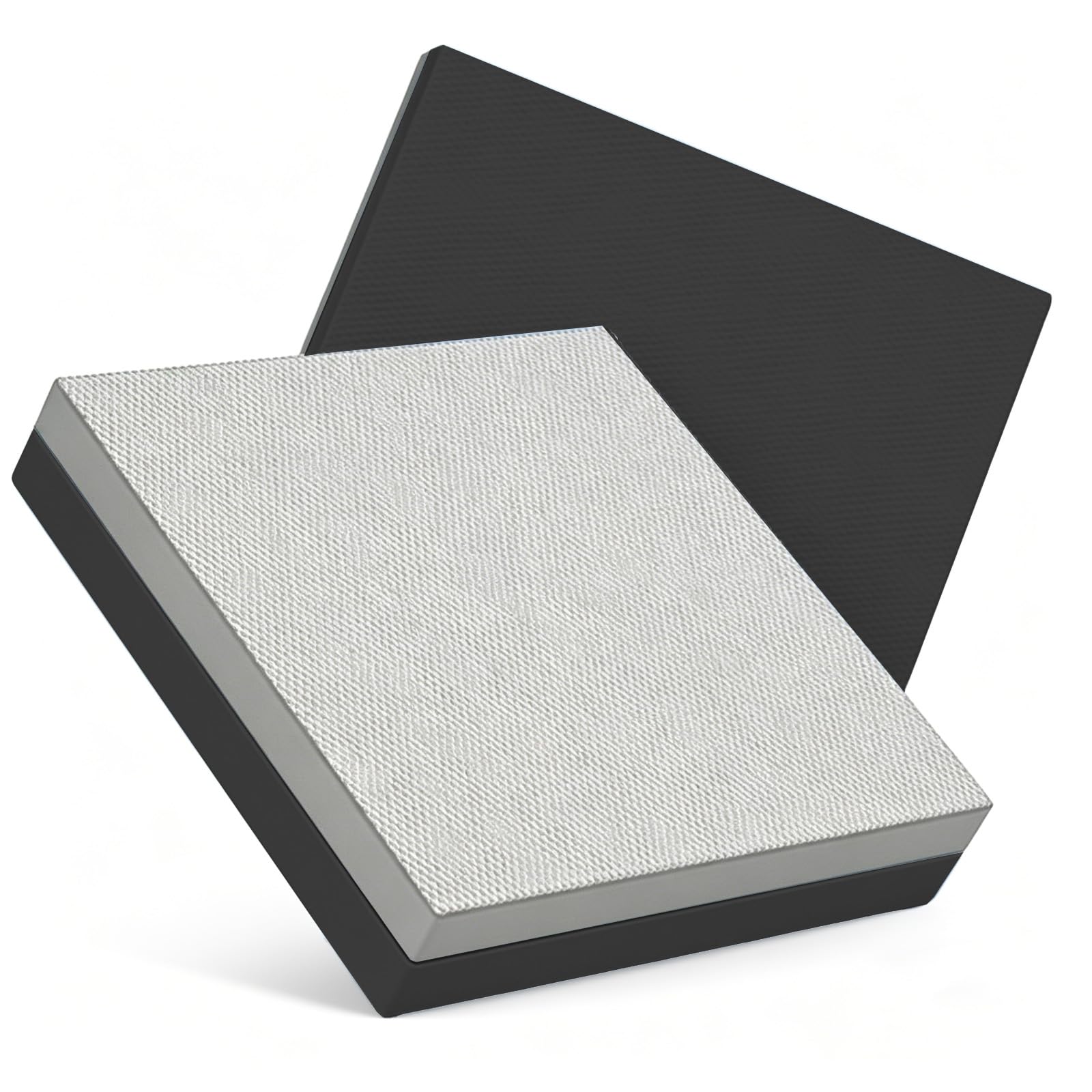 Set di 2 cuscini per l'equilibrio, spessore 5 cm, 40 x 33 cm, antiscivolo, in schiuma morbida, dispositivo di equilibrio migliorato per l'allenamento di stabilità