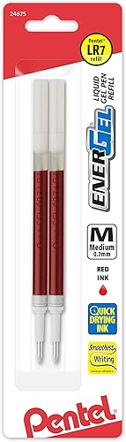 Miniatura 5 de Pentel LRN5BP2A - Tinta de repuesto para bolígrafo de gel EnerGel y Lancelot, punta de aguja de 0.020 in, fina, tinta negra, 2 unidades por 1 paquete