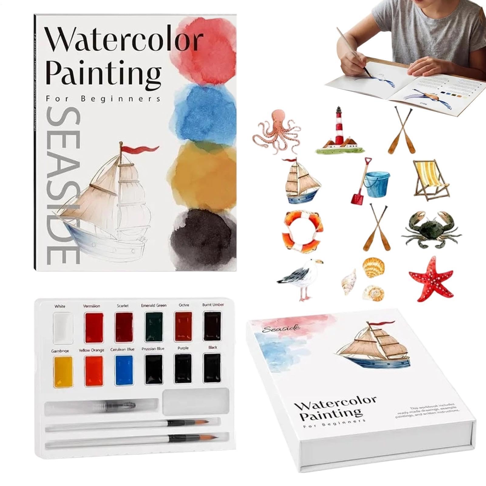 Coloring Book Principianti Progetti di pittura con pennelli