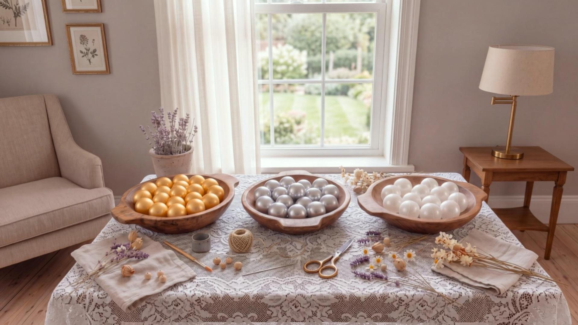 Teyva 100 Pcs Pearl Ball Garland 2.2 Inches White