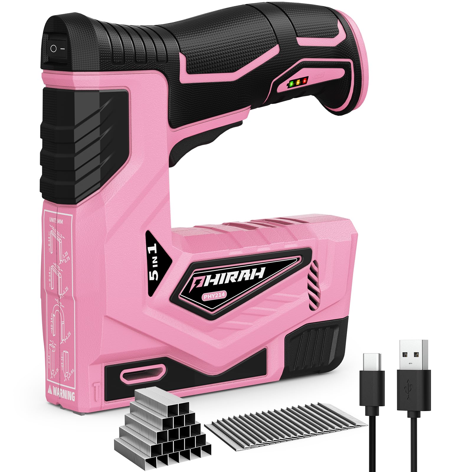 PHIRAH 4V Electric Staple Gun - 5-in-1 Cordless -1