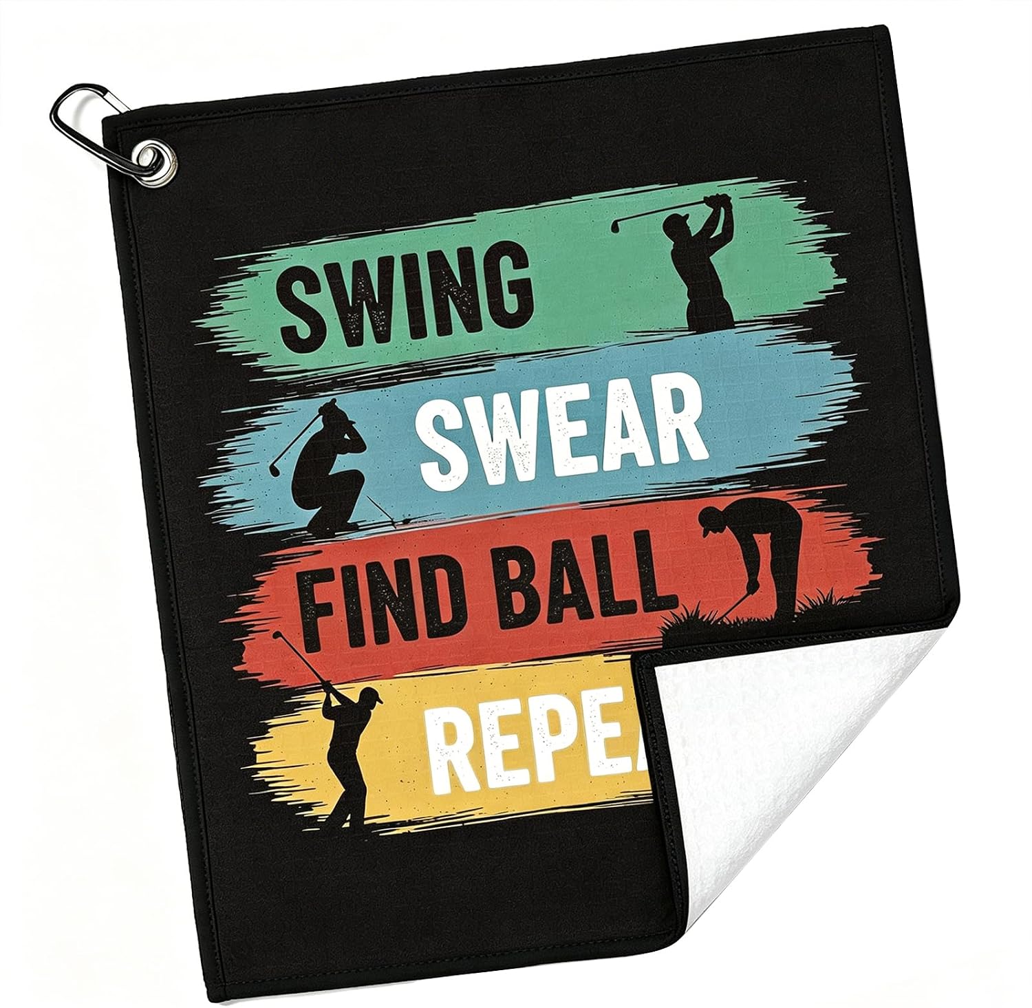 CUTHOLLOW Golf Step-by-Step Diagrams Towels, Microfiber Sports Towel