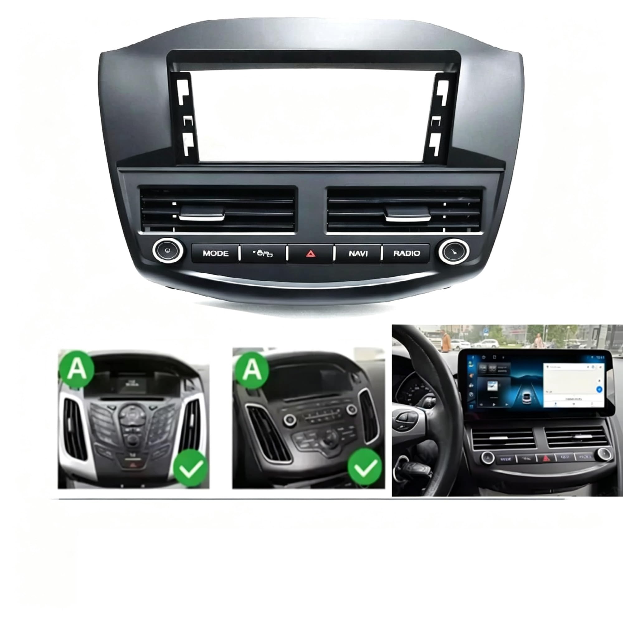 2-Din-Autoradio-Rahmen Für Ford Für Focus 3 Mk 2012-2018